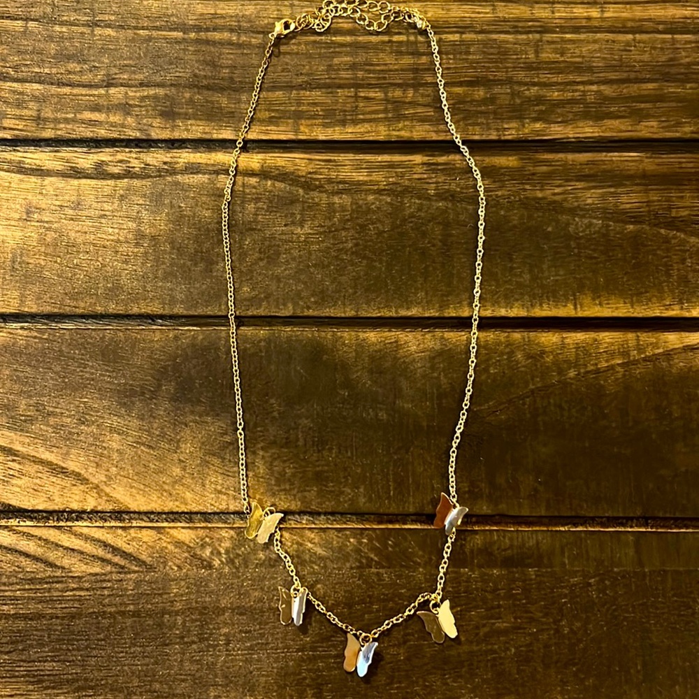 Gold Butterfly Necklace
